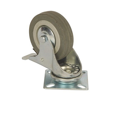 Колесо аппаратное поворотное SCgb 93 75 мм с тормозом (F)