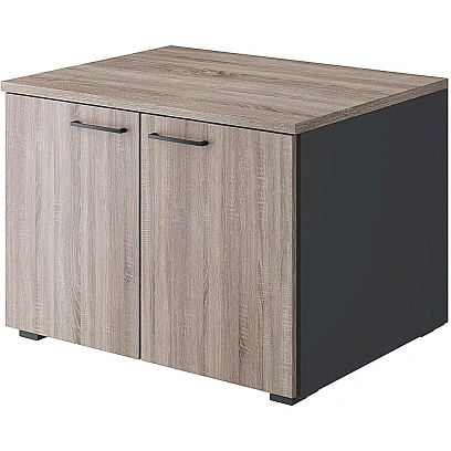 Тумба для оргтех. Комус Мебель К-Loft 241T004 786х616х568 дуб сон.темн/граф