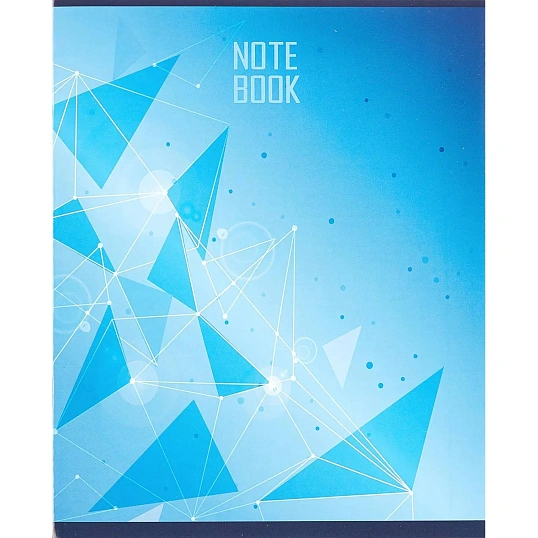 Тетрадь общая А5,48л,кл,скоб,блок-офсет-2 Galaxy син/зел/жел/кр асс