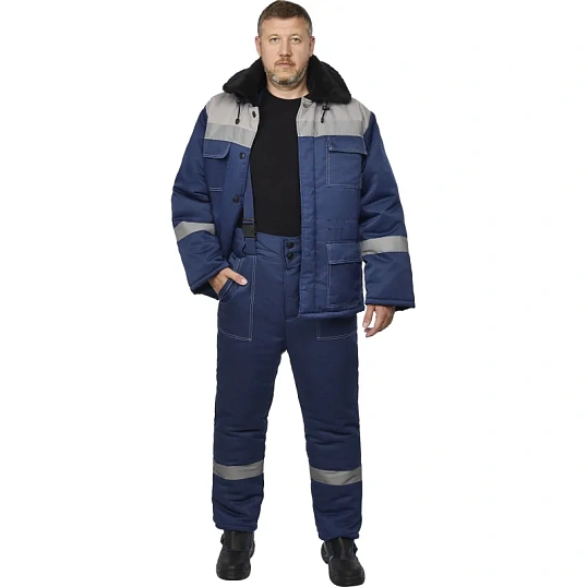 Костюм зимний муж з35-КБР синий/сер ( 52-54) 170-176 (Арсенал-СП)