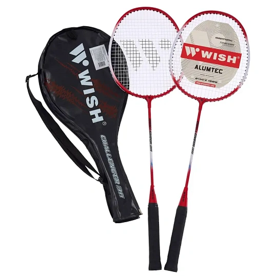 Набор д/бадминтона WISH Challenger 311K (2 ракетки), красн 1/25,УТ-00010403