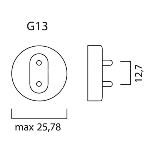 Лампа инсектицидная запасная GLEECON F15T8/BL368RoHs L-438