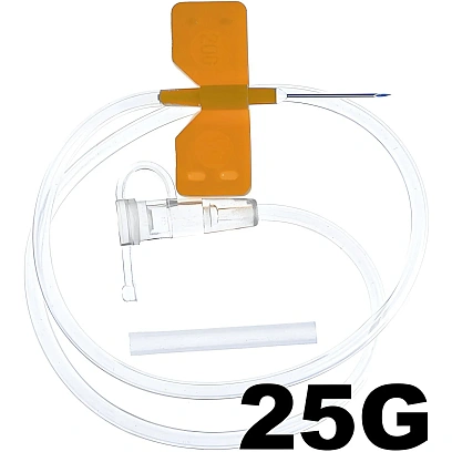 Игла-бабочка Устройство для вливания в малые вены  25G SFM 100шт./уп