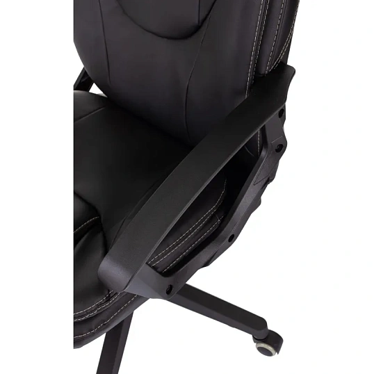 Кресло VB_EChair 668LT PU черный эко.кожа крестов. пластик