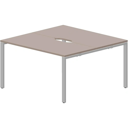Стол составной STRIKE 2раб.м 2эр.в. 1380х1366 STN2TV147TRAL Тортора,оп.Алюм