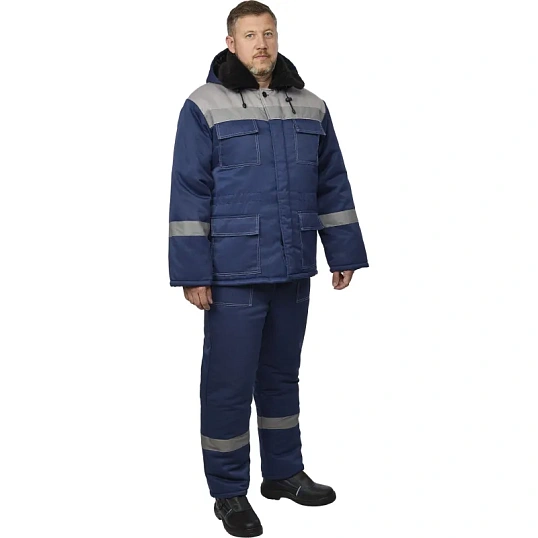 Костюм зимний муж з35-КБР синий/сер ( 52-54) 170-176 (Арсенал-СП)