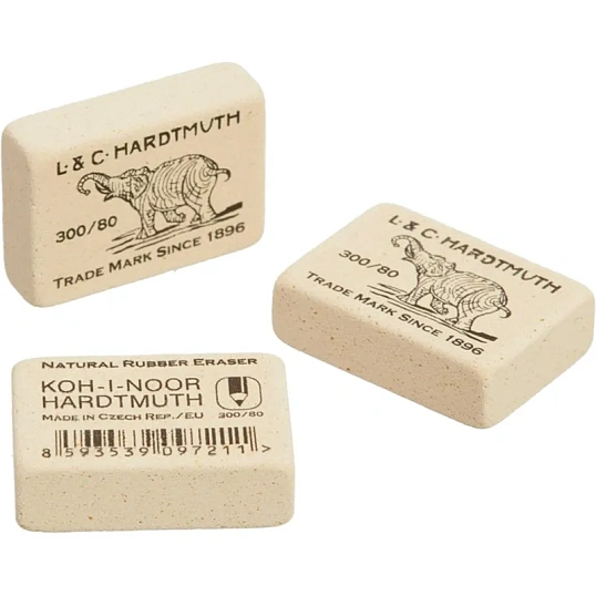 Ластик KOH-I-NOOR ELEFANT 300/80 8х26х19мм Чехия