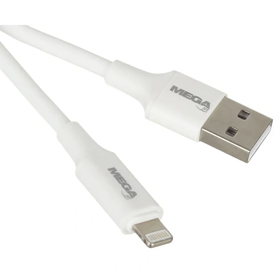 Кабель 2,4A, 1м, USB - Lightning, TPE, силикон, белый BT-JCBL-005/U28