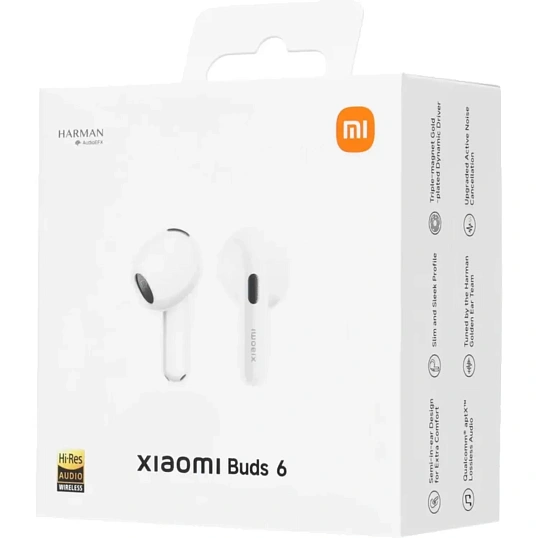 Наушники Xiaomi Buds 6 Pearl White (BHR08OGGL)