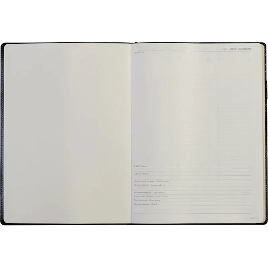 Еженедельник недатированный синий,A4,222х302мм,128 стр.,Br.V.PROFY 3-098/01