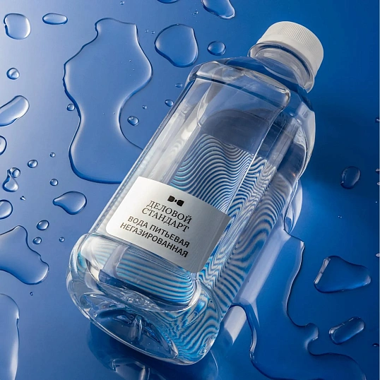 Вода питьевая Деловой Стандарт негаз пэт 0,33 л (квадрат) (аренда)