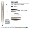 Ручка шариковая SORRENTO 1.0мм,син,корп.шамп/фут.черн,20-0347/09