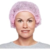 Шапочка Берет (модель Плиссе) розовая пл.18 25шт/уп  Гекса