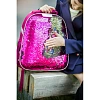 Ранец Basic Sparkle Pink,эргоном. спинка, двустор.пайетки фуксия/серебро