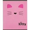Тетрадь общая А5 48л Kitty роз,клет,скреп, ВД-лак