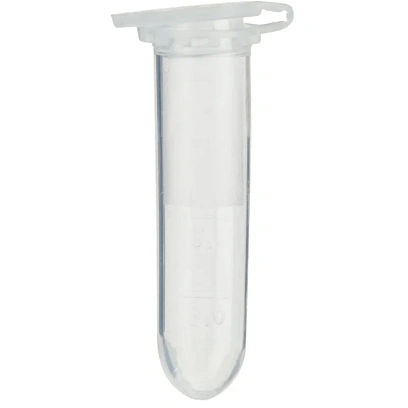 Пробирка цилиндрическая 2мл, ПП, градуированная, крышка, 500 шт/уп