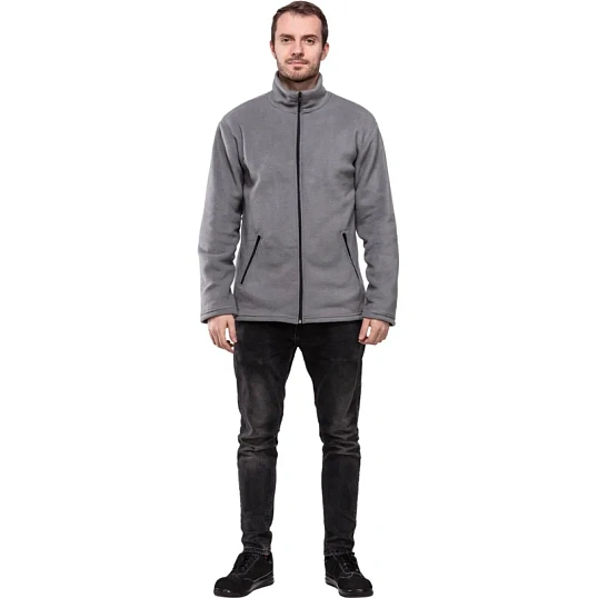 Толстовка флис цв. серый (260гр.) р. 40-42/170-176