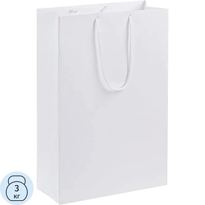 Пакет подарочный бумажный Porta, средний, белый, 23х35х10см,15837.60
