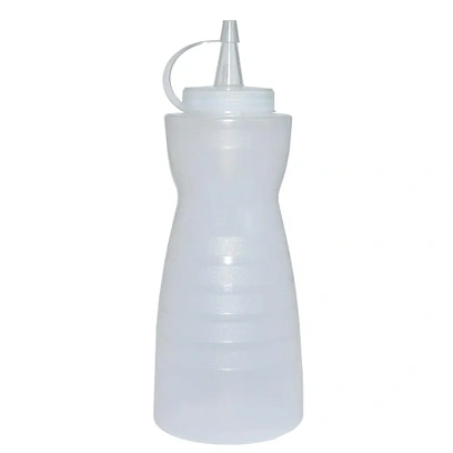 Емкость для соуса 375 мл.фигурн.с крышк.прозрачн.MG/1/24/ТП, (64222)