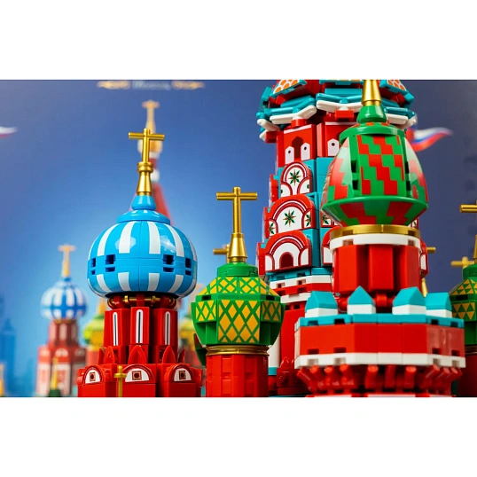 Конструктор Архитектура России Храм Василия Блаженного, 4646дет звук свет