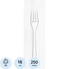 Набор столовых приборов №1 (вилка, прозрачная, 180 мм) 250шт/кор