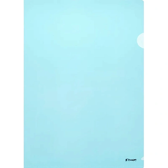 Папка уголок Комус А4 180мкм (синий)