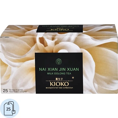 Чай Kioko Nai Xiang Jin Xuan китайский молочный улун 25пакx2г