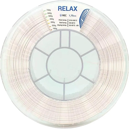 Катушка RELAX пластик REC 1.75мм белый