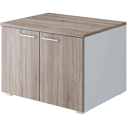 Тумба для оргтех. Комус Мебель К-Loft 241T004 786х616х568 дуб сон.темн/бел