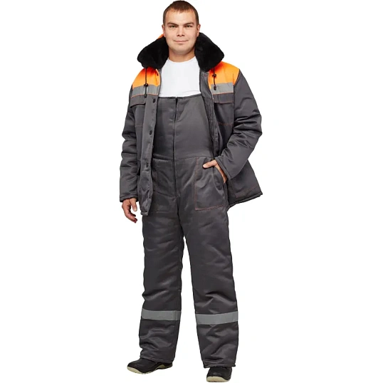 Костюм зимний муж з35-КПК сер/оранж ( 48-50) 158-164 (Арсенал-СП)