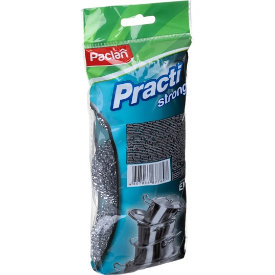 Губка-мочалка металлическая средняя D=7,5 см. вес=14гр. 3шт./уп. PACLAN