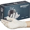 Перчатки нитрил, н/c, н/о, текстур, Benovy (L) 50п/уп, белый