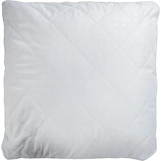 Подушка 70х70, стеган,(иск.лебяжий пух/тикПЭ), бел. Шашечки, 2 шт/уп