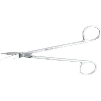 Ножницы остроконечные вертикально изогнутые,160 мм, J-22-132