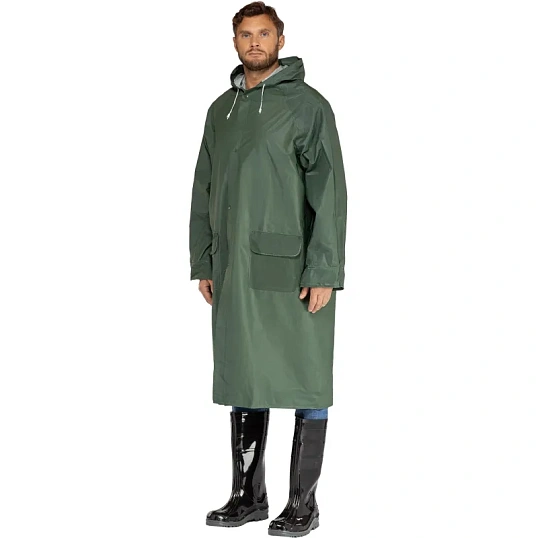 Плащ влагозащитный ПВХ (МA305) зеленый M (48-50) (арт. MA305VETM2)