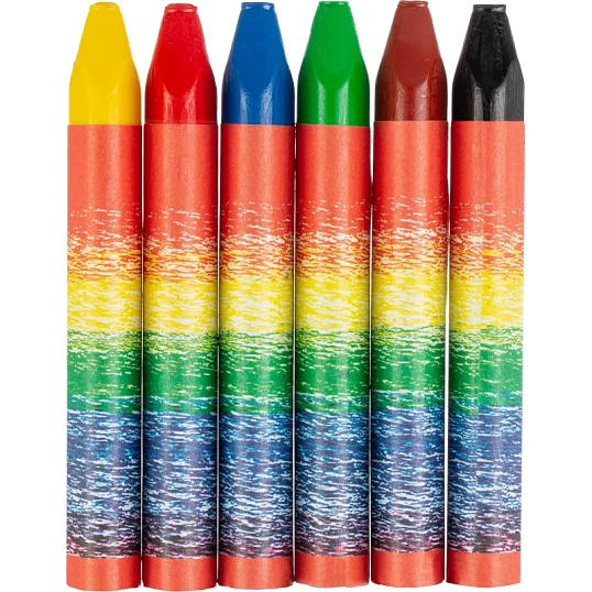 Мелки восковые Луч Кроха 6цв трехгранные 12С 870-08