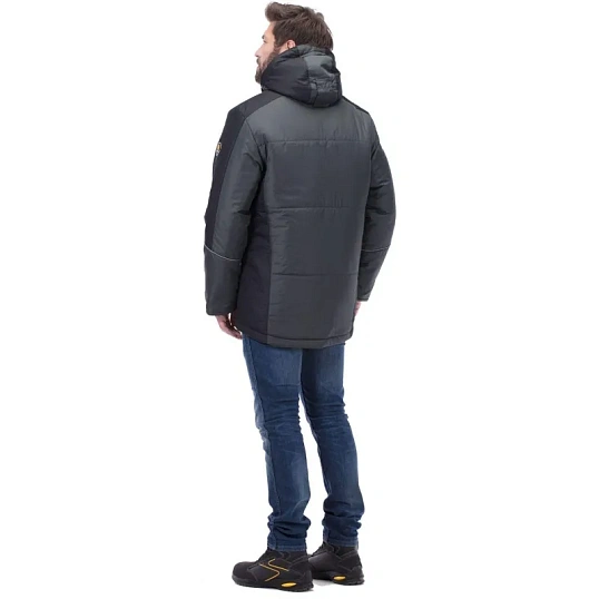 Куртка рабочая зимняя муж.Корсар сер/черн (172761) 48-50/182-188