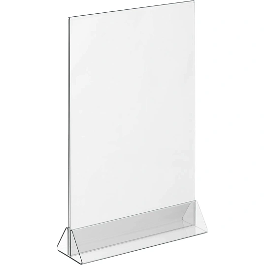 Ценникодержатель настол Комус под меню,треуг.осн.ACR-MENU HOLDER А4,10шт/уп