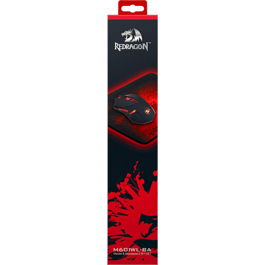 Мышь компьютерная Redragon беспроводн.+коврик (игр.набор) M601WL-BA (78227)