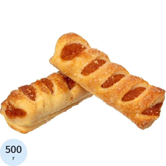 Печенье слоеное Деловой Стандарт с абрикосом, 500г