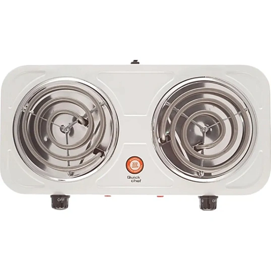 Плита электрическая Centek CT-1509 (белая) 2конфорки ТЭН 140мм, 2000Вт