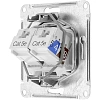 Розетка компьютерная 2-м AtlasDesign RJ45 кат.5E механизм бел. SE ATN000185