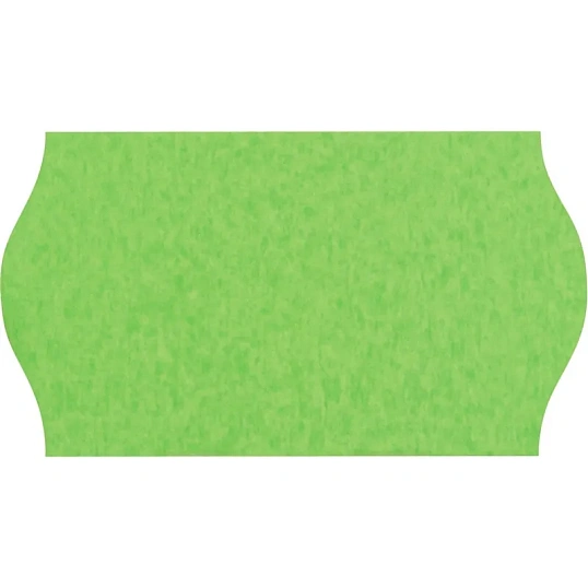 Этикет-лента 22х12 зел волна 1000шт/рул 10рул/уп