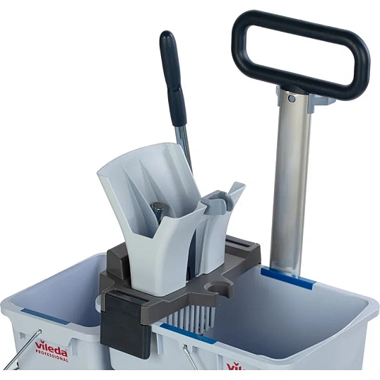 Тележка Vileda УльтраСпид Про ведра 25л+10л на платформе с тр.ручкой 147209