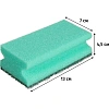 Губки для мытья посуды Т127 д/сложных загрязнений 130х70х45 зеленые 8шт/уп