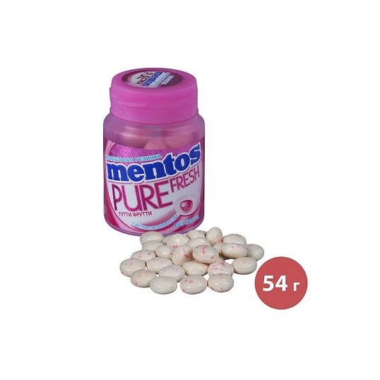 Жевательная резинка Mentos Pure Fresh Тутти-Фрутти, 54г