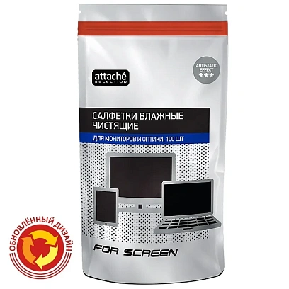 Салфетки д/экранов Luscan, з/блок, 100 шт, 130х170