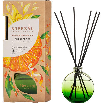 Аромадиффузор Декоративный Breesal Aromatherapy 'Антистресс' 70мл, ARST/003