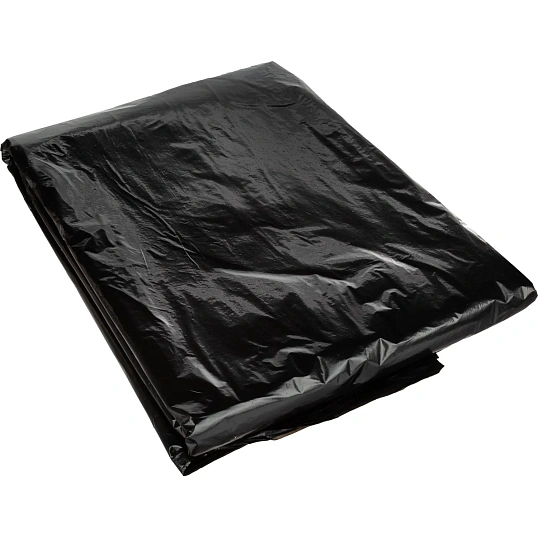 Мешки для мусора ПВД 120л 30мкм 50шт/уп черные 70х110см Luscan