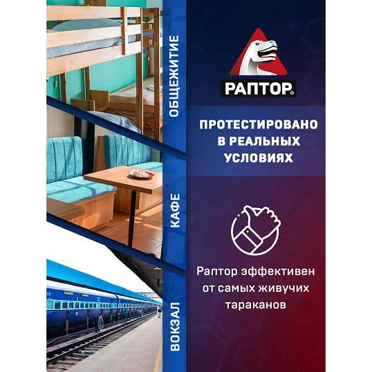 Средство от насекомых РАПТОР Аэрозоль от резистентных тараканов 430мл